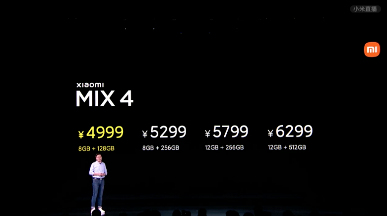 Скрытая камера, Snapdragon 888+, 108 Мп, 4500 мА·ч и 120 Вт. Представлен долгожданный Xiaomi Mi Mix 4
